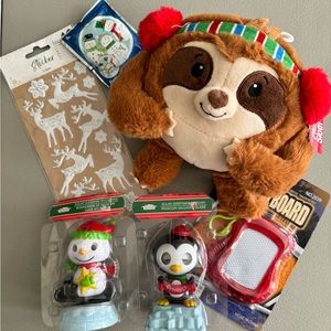 𝅺SOLAR Figures, Plush Sloth, Drawing Board, Balloon I BONUS: Puffy Stickers